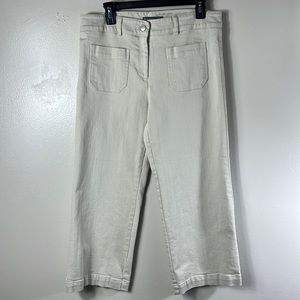 Elliott Lauren Pants Women's Size 10 Cream Capri